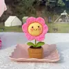 Venda Quente Transfronteiriça Amazon Crochê Feito à Mão Girassol Fofo Girassol em Vaso Enfeites Decoração de Escritório Produtos Acabados