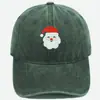 Gorra de Béisbol Vintage Bordada de Santa Claus Transfronterizo Regalo de Navidad Unisex Casual Versátil Gorra de Moda