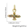 Moda Europea y Americana Colgante de Avión Pequeño DIY Collar Pendientes Accesorios de Joyería Circón Pendientes Versátiles Colgante Colgante