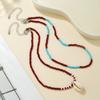 Amazon Europa y América Venta Caliente Vacaciones de Verano Estilo Marino Accesorios de Moda Collar de Conchas Collar de Cuentas de Arroz de Color Mixto
