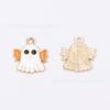 Accesorios de Joyería con Goteo de Aceite de Halloween Colgante DIY de Calavera Calabaza Fantasma Llavero Cadena para Teléfono Móvil Colgante de Pulsera