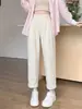 Pantalones Casuales Holgados de Harem Estilo Japonés para Mujer Otoño 2026 Pantalones 'Dad' Adelgazantes para Cuerpo con Forma de Pera Pantalones tipo Zanahoria