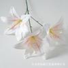 Cinta de lirio de 3 cabezas con flores de simulación, impresión 3D, para decoración de bodas, auditorio, pared de flores, accesorios de fotografía de flores falsas, venta al por mayor de fábrica