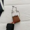 Bolsa Mini para Labiales de Verano 2026 Estilo Sencillo Práctica Cartera para Monedas con Cierre de Cadena Bolsita Pequeña