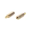 Tornillo hexagonal de cobre M2-M4 con rosca estándar, chasis de latón con tuerca hexagonal de columna de cobre fabricantes al por mayor