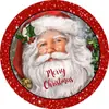 Venda quente transfronteiriça ornamentos acrílicos planos para pendurar série de Natal redondos 3D decoração de casa