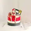 Enfeites de Jogador de Basquete Mini Modelo de Tênis Decoração de Bolo de Aniversário de Basquete Enfeites Plug-In para Mesa de Sobremesa