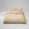 Juego de Cuatro Piezas Estilo Hotel de Lujo Algodón de Fibra Larga 100s Todo Algodón Puro Algodón Satén Ropa de Cama Nude Sábana de Dormir Sábana Ajustable