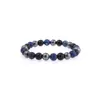 Pulsera de Piedra Elástica Colorida con Bloques de Color Estilo Ins Pulsera para Hombre de Alta Calidad Regalo de Vacaciones Moda al por Mayor