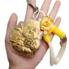 Colgante de Oro Puro 999 Dios de la Riqueza Souvenir Colgante para Bolso de Teléfono Móvil Llavero Concha de Agua Oro Regalo de Vacaciones Venta al por Mayor