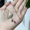 Colar de Rubi Natural de Alta Qualidade Rubi Transparente como Cristal Brilhante como Fogo Desperta Paixão no Povo Fabricante