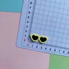 Óculos de amor coloridos fofos acessórios de patch de borracha macia DIY capa de celular grampo de cabelo corda de cabelo fivela de sapato material de joia