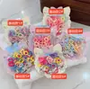 Elástico de Cabelo Arco-Íris Infantil, Elástico de Cabelo Fofo Cor Sorvete Macaron, Alta Elasticidade para Crianças, Sem Danos ao Cabelo, Elástico de Cabeça para Bebê