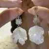 Aguja de plata 925, diseño de nicho, aretes de puesto de mercado nocturno, fuente mayorista, aretes de moda estilo coreano, aretes populares