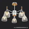 Lámpara de Araña Nórdica Transfronteriza Luz Principal para Sala de Estar Estilo Lujo Ligero Postmoderno Simple Luz para Dormitorio Lámpara de Araña de Hierro Artístico para Restaurante