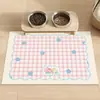 Tapete Comedero Universal para Mascotas Gatos y Perros, PVC Impermeable, a Prueba de Fugas, Antideslizante, a Prueba de Salpicaduras, Tapete para Piso, Suministros de Tapete para Comer Perros y Gatos