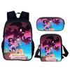 Mochila Escolar Steven Universo Cosmic Kid Mochila Infantil Conjunto de Três Peças