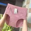 Calzones de Algodón sin Costuras para Mujer Tallas Plus, Cintura Media-Alta, para Figuras Curvilíneas, Alta Elasticidad, que se Ajustan a la Cadera, Primavera