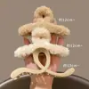 Nuevo Pinza Grande para el Cabello 2025 para Cabello Grueso, Accesorio para el Cabello de Otoño e Invierno, Pinza de Tiburón para la Parte Posterior de la Cabeza, Pinza de Garra de Peluche Retro para Moño para Mujeres
