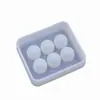 Crystal epoxy beads silicone mold with holes DIY handmade jewelry cube pendant ball Ice Cube model