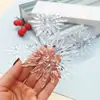 Decoración de Atmósfera Navideña Copo de Nieve Tridimensional Multifacético Cristal de Hielo Anémona Marina Colgante de Copo de Nieve Accesorios para Tiendas de Centros Comerciales Navideños