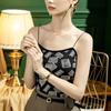 Chaleco estilo occidental con tirantes finos y espalda hermosa sexy con tirantes finos para mujer de otoño