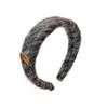Estilo coreano preguiçoso socialite headband de alta qualidade retro de pelúcia outono e inverno novo grampo de cabelo de alta aba larga Skull top pressão para mulheres