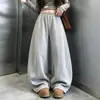 Calça de Moletom Feminina Primavera e Outono 2026 Nova Casual Menina Estilo Coreano Crianças Médias e Grandes Perna Curva Calça Longa Transfronteiriça Calça de Tricô