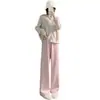 Pantalones para mujer embarazada, estilo primavera y otoño, pantalones casuales de pierna ancha para uso al aire libre, adecuados para figuras petite, pantalones rectos de invierno con forro de polar y engrosados, colección de otoño