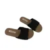 Sandalias tejidas caladas de fondo plano sin cordones para mujer, calzado de verano para exteriores, nuevas sandalias bohemias de viaje de vacaciones 2026 para mujer