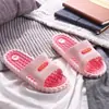 Zapatillas de Verano para el Hogar Estilo Coreano para Mujer Sandalias de PVC Antideslizantes Casuales Zapatillas para Pareja Suela Suave para Masaje Zapatillas de Baño para Mujer