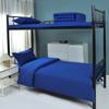 Juego de Cama de Tres Piezas: Funda de edredón, Sábana bajera, Sarja de algodón puro, Dormitorio unitario, Llama azul Fuego azul Ropa de cama