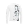 T1302 High Street Retro Americano Otoño Unisex Estilo Callejero Versión Fusion Diseño Estampado Camiseta de Manga Larga Base para Hombre