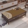 Estilo chinês PU toalha de mesa de couro mesa de centro pano acolchoado casa impermeável à prova de óleo antiderrapante anti-escaldante estilo chinês mesa de centro pano acolchoado