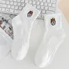 Calcetines cityboy para hombre y mujer, estilo coreano, diseño de dados con bordado ins de moda, calcetines de algodón transpirables de media pantorrilla para skateboard deportivo de alta calle personalizados