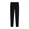 Leggings de modal de cintura alta para otoño e invierno con cintura ancha, pantalones térmicos finos sin costuras para piernas bonitas