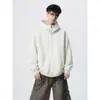 Sudadera con capucha de cremallera de talla grande estilo americano, versátil para primavera y otoño, color liso, corte holgado, chaqueta casual para hombre