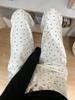 Sentido del Diseño Punto de Ola Blancos Jeans Rectos Sueltos para Mujer Verano Nuevo Cintura Alta Adelgazantes Pantalones de Pierna Ancha Estrecha Versátiles