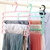 Cabide de guarda-roupa multifuncional de cinco camadas espessado para calças, lenços, gravatas, fabricante em estoque