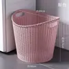 Cesto de roupa suja cesto de roupas brinquedos cesta de armazenamento doméstica plástico oco banheiro cesta de lavanderia cesta de armazenamento de roupa suja