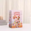 Bolsa para llevar de vacaciones transfronteriza bolsa para empaquetar ropa bolsa para regalos de fiesta de dulces bolsa de mano de papel kraft impresa venta al por mayor