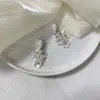 Pendientes de Flores Frescas Verdes Aocado Pendientes Distintivos de Hada para Mujer