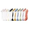 Calcetines de red para mujer, iguales a los de TikTok, para primavera y verano, calcetines transparentes de tarjeta de vidrio, calcetines invisibles de barco, calcetines de cristal de margarita