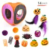 Set de Juguetes de Túnel para Gatos de Halloween Transfronterizo, Palo Juguete para Gatos, Bola de Peluche de Ratón, Juguete Jugueteador para Gatos, Túnel para Gatos al por Mayor