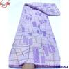 Bordado com fio de ouro e prata Tecido jacquard de brocado antigo Tecido de Renda de Brocado Africano