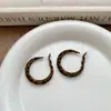 Pendientes Retro Geométricos con Estampado de Leopardo Flockeado para Mujer, Lujo Accesible y Pendientes de Gama Alta, Pendientes, Pendientes Elegantes, Accesorios para Pendientes