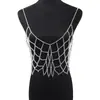 Para Venta Caliente Collar de Perlas Tejido a Mano Cadena Corporal de Cristal Chaleco de Cristal Cadena Corporal Sexy de Moda con Cortes