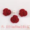 Accesorios de resina para bricolaje con camelia y rosa flocada, pegamento en crema, carcasa de teléfono móvil, horquilla, paquete de material, caja de almacenamiento, parche