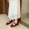 Encontro Primeiro Temporada 2026 Verão Novos Sapatos Mary Jane com Laço Estilo Coreano para Mulheres, Mocassins Planos Versáteis para o Dia a Dia