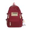 Mochila para Mujer Mochila de Lona Tendencia Simple Versión Coreana Mochila Escolar para Estudiante de Secundaria Comercio Exterior Transfronterizo Venta al por Mayor Casual Versátil